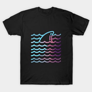 Shark Wave Graphic Beach Vibes T-Shirt